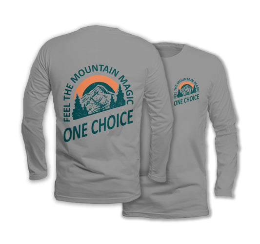 Sustainable Long Sleeve Shirt - Feel The Mountain Magic