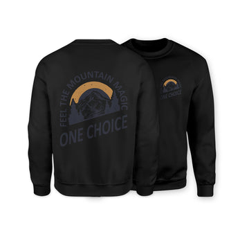 Sustainable Sweatshirt - Feel The Mountain Magic