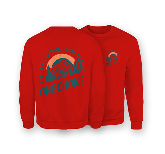 Sustainable Sweatshirt - Feel The Mountain Magic
