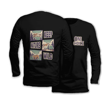 Keep Nature Wild - Long Sleeve Organic Cotton T-Shirt