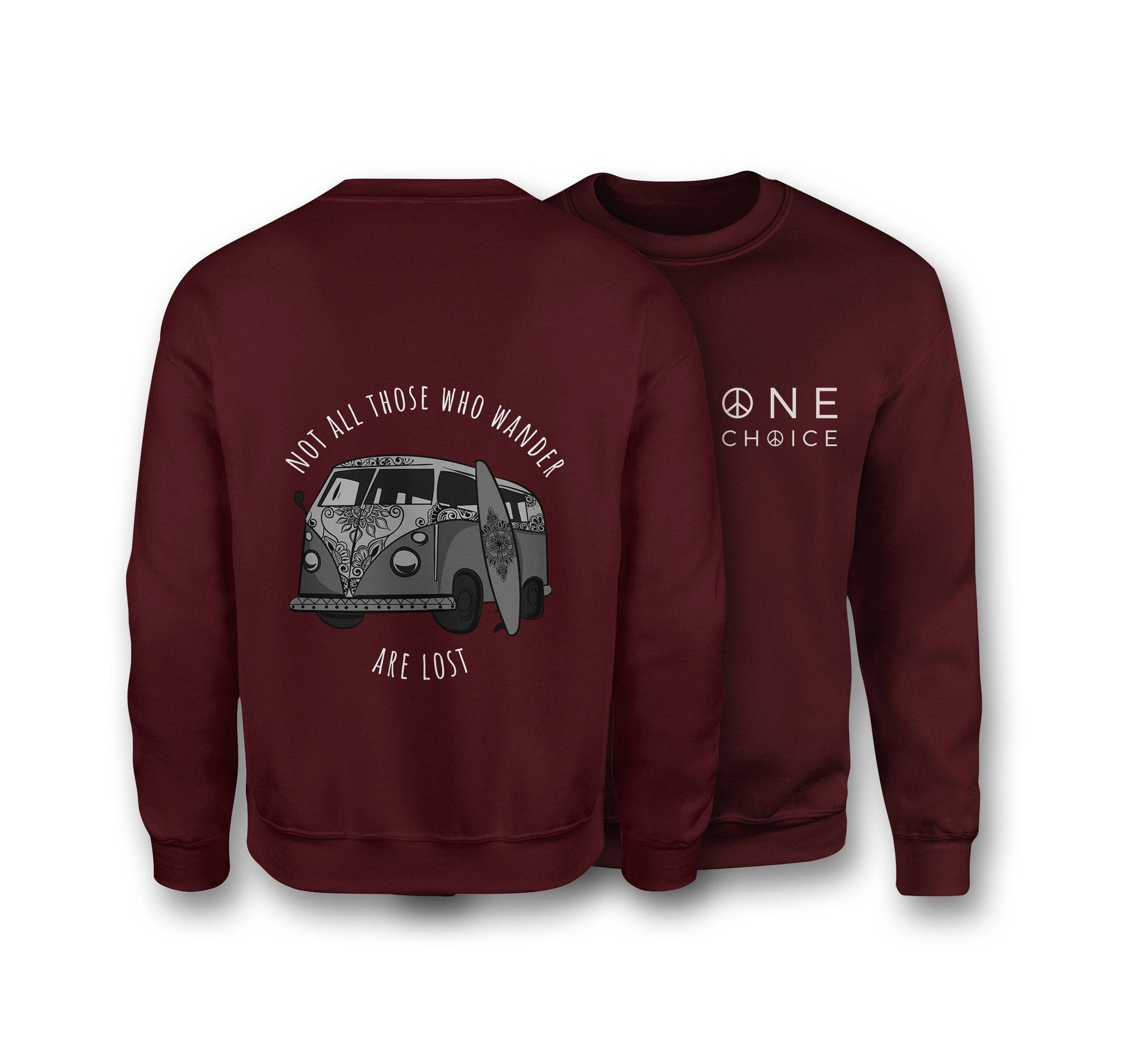 Campervan Sweatshirt - Organic Cotton Sweatshirt - One Choice Apparel
