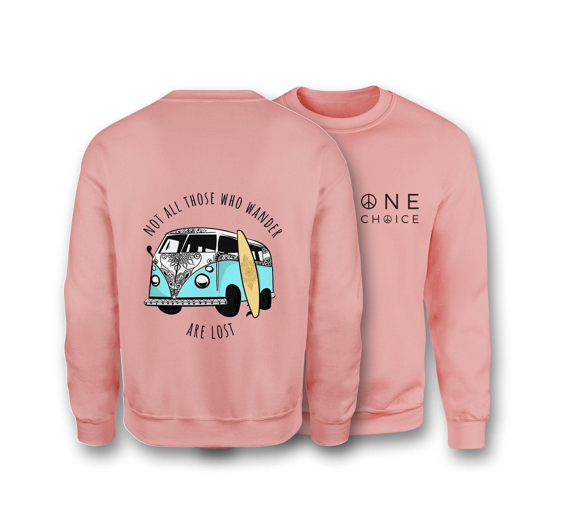 Campervan Sweatshirt - Organic Cotton Sweatshirt - One Choice Apparel