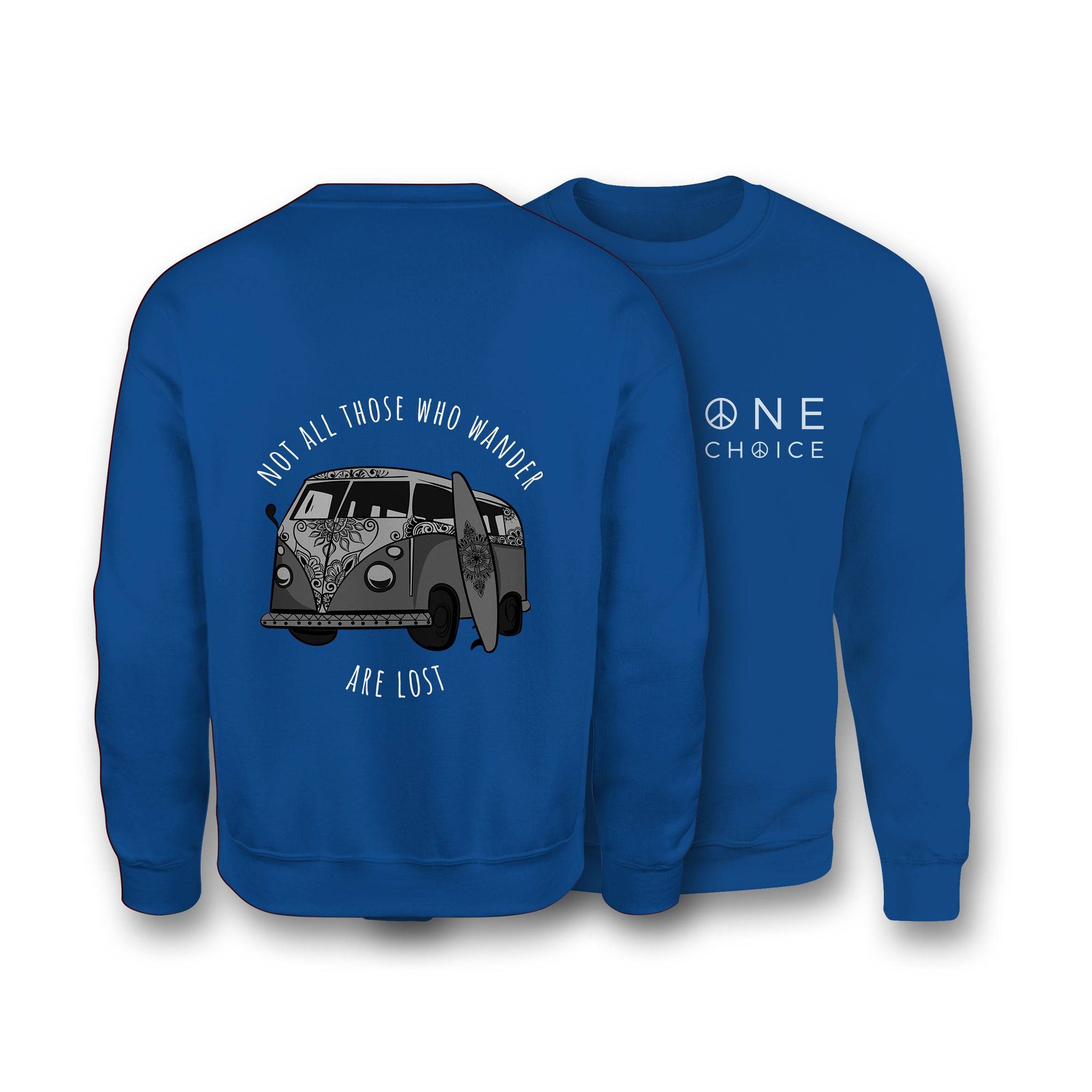 Campervan Sweatshirt - Organic Cotton Sweatshirt - One Choice Apparel