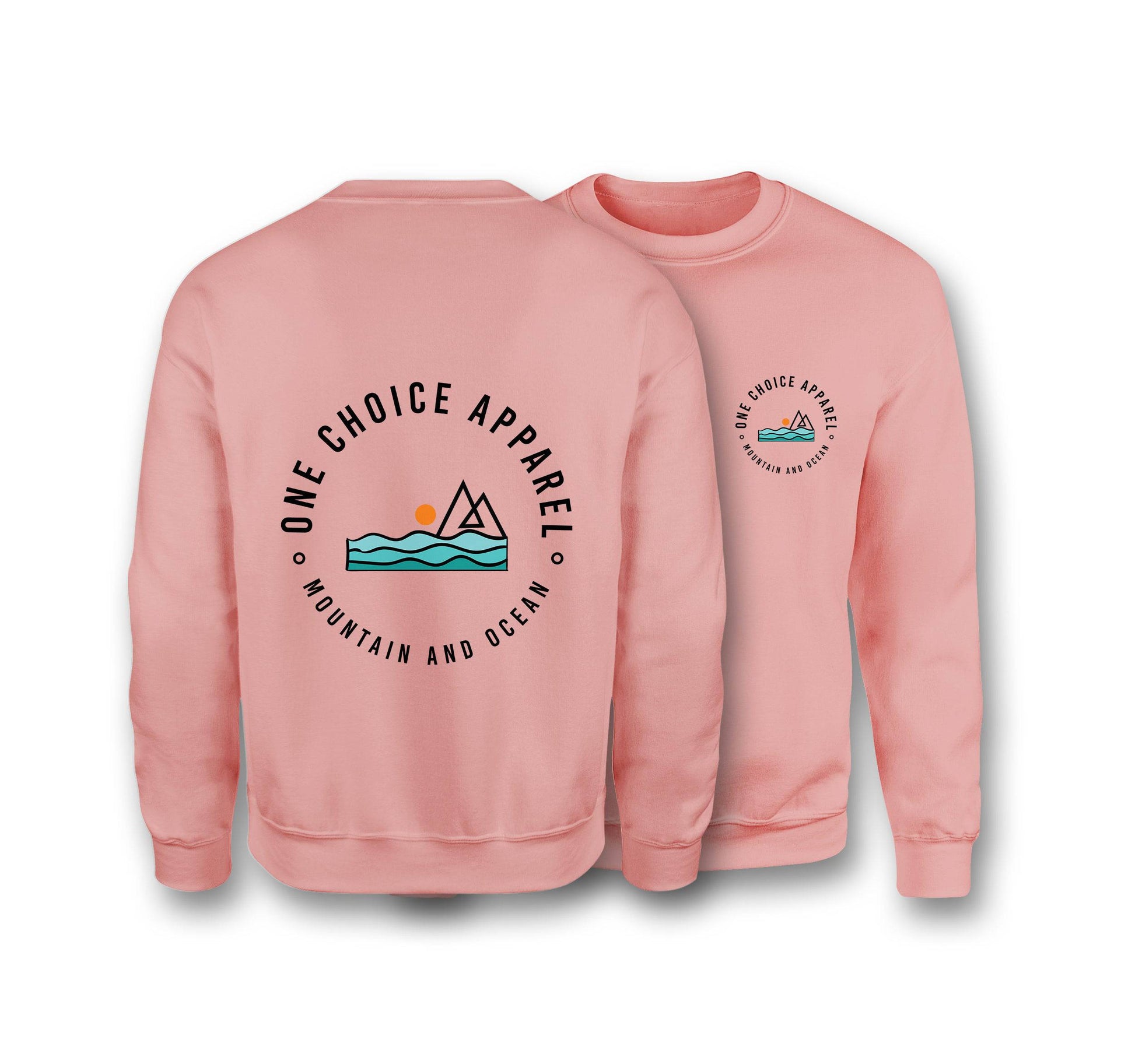 Mountain & Ocean Sweatshirt - Organic Cotton Sweatshirt - One Choice Apparel