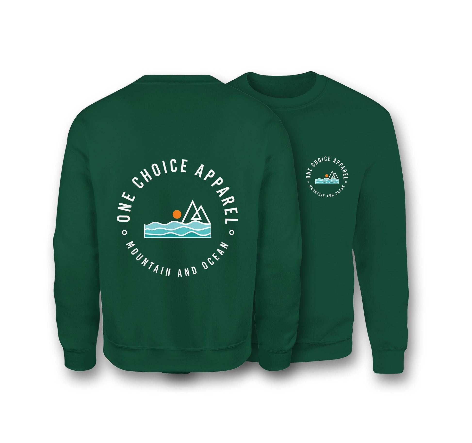 Mountain & Ocean Sweatshirt - Organic Cotton Sweatshirt - One Choice Apparel