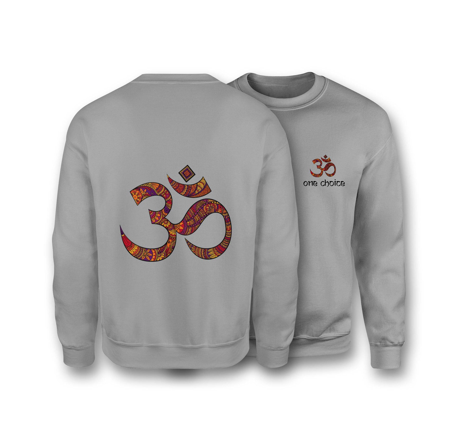 OM Symbol Sweatshirt - Organic Cotton Sweatshirt - One Choice Apparel