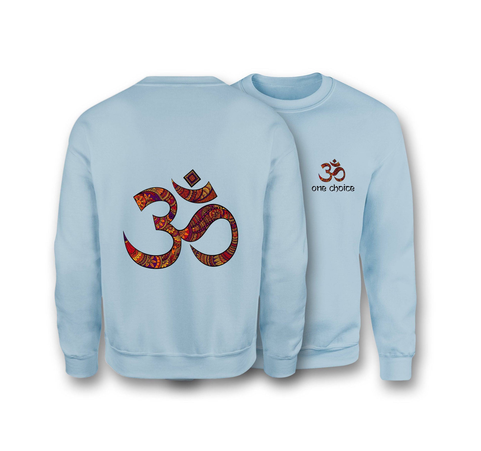 OM Symbol Sweatshirt - Organic Cotton Sweatshirt - One Choice Apparel