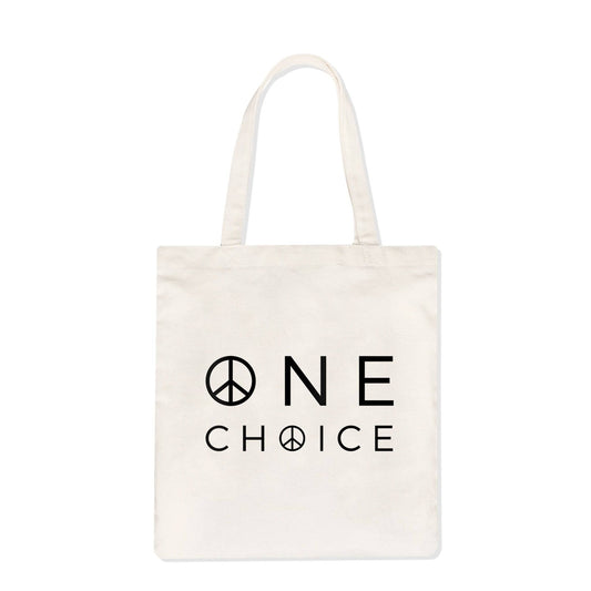 One Choice Natural Tote Bag - Organic Cotton - One Choice Apparel