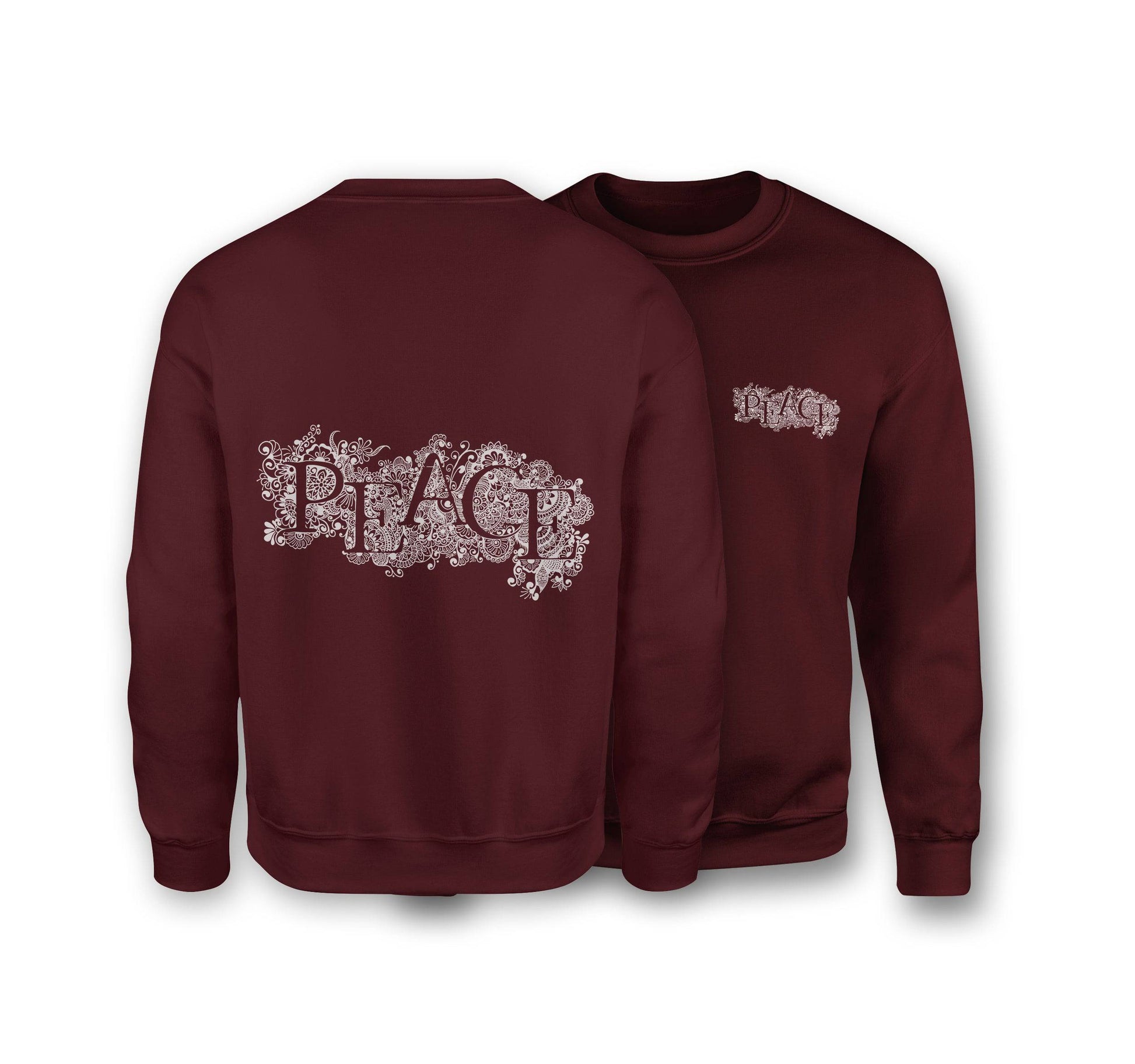 Peace Amongst Beauty Sweatshirt - Organic Cotton Sweatshirt - One Choice Apparel