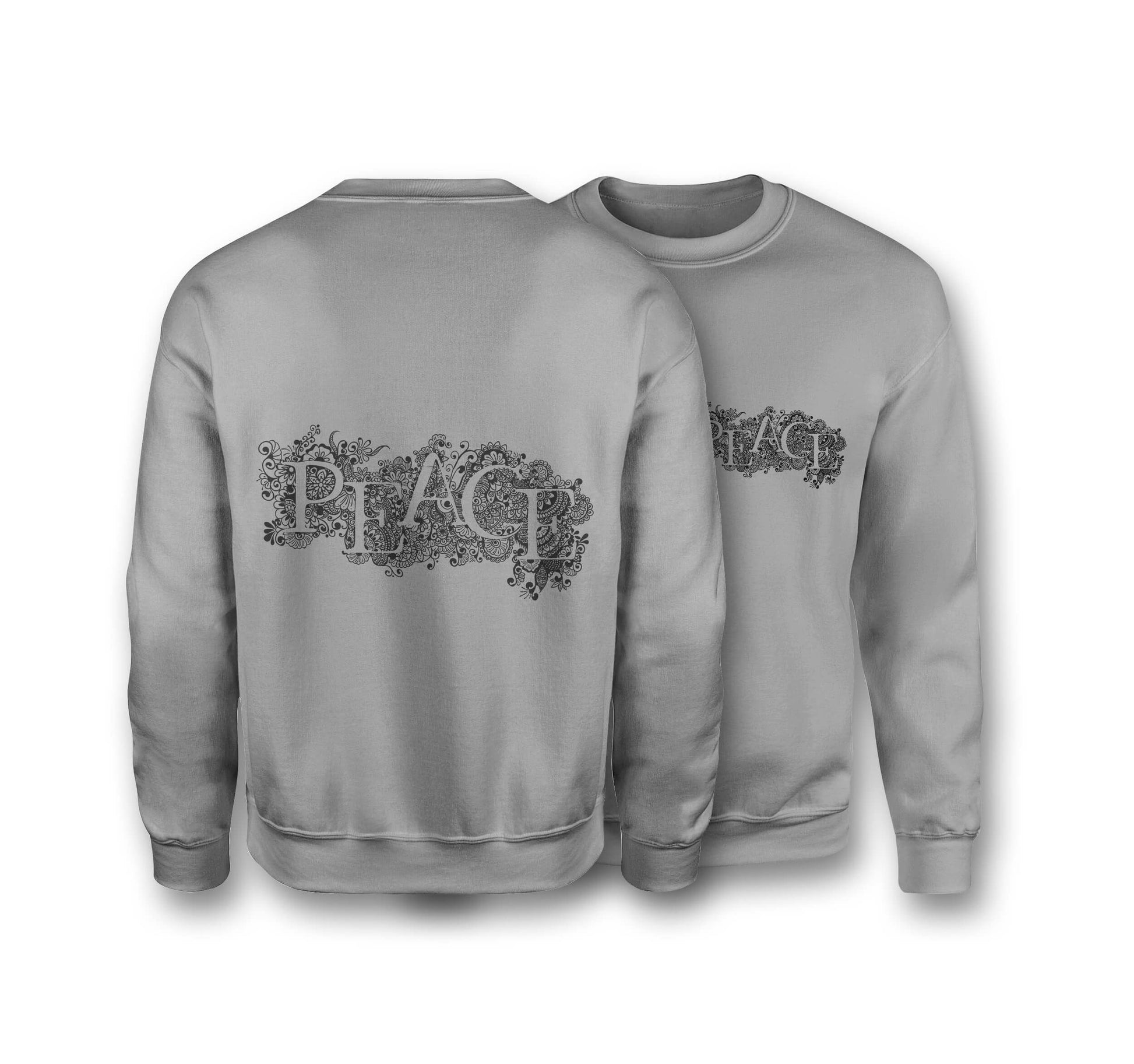 Peace Amongst Beauty Sweatshirt - Organic Cotton Sweatshirt - One Choice Apparel