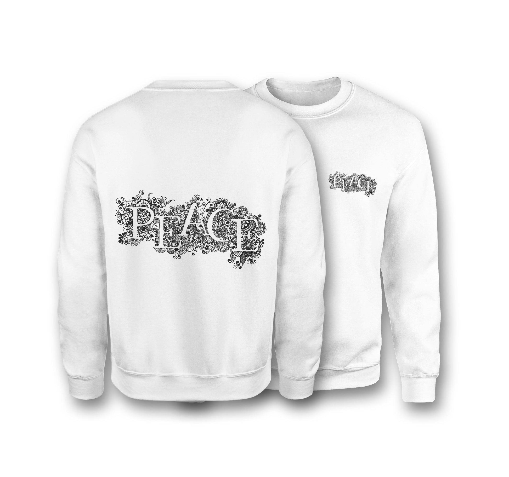 Peace Amongst Beauty Sweatshirt - Organic Cotton Sweatshirt - One Choice Apparel