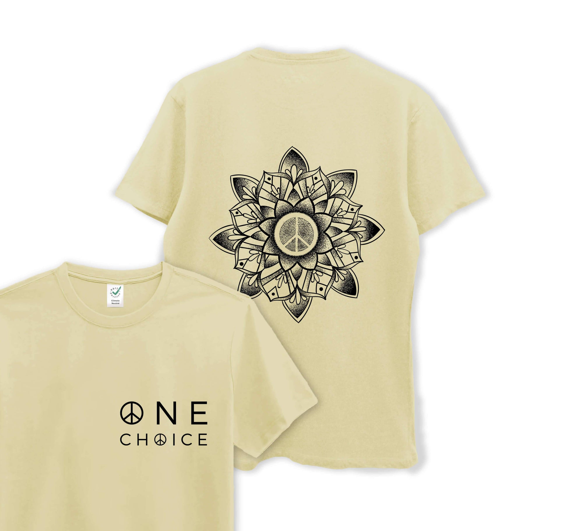 Peace Mandala - Organic Cotton Tee - One Choice Apparel