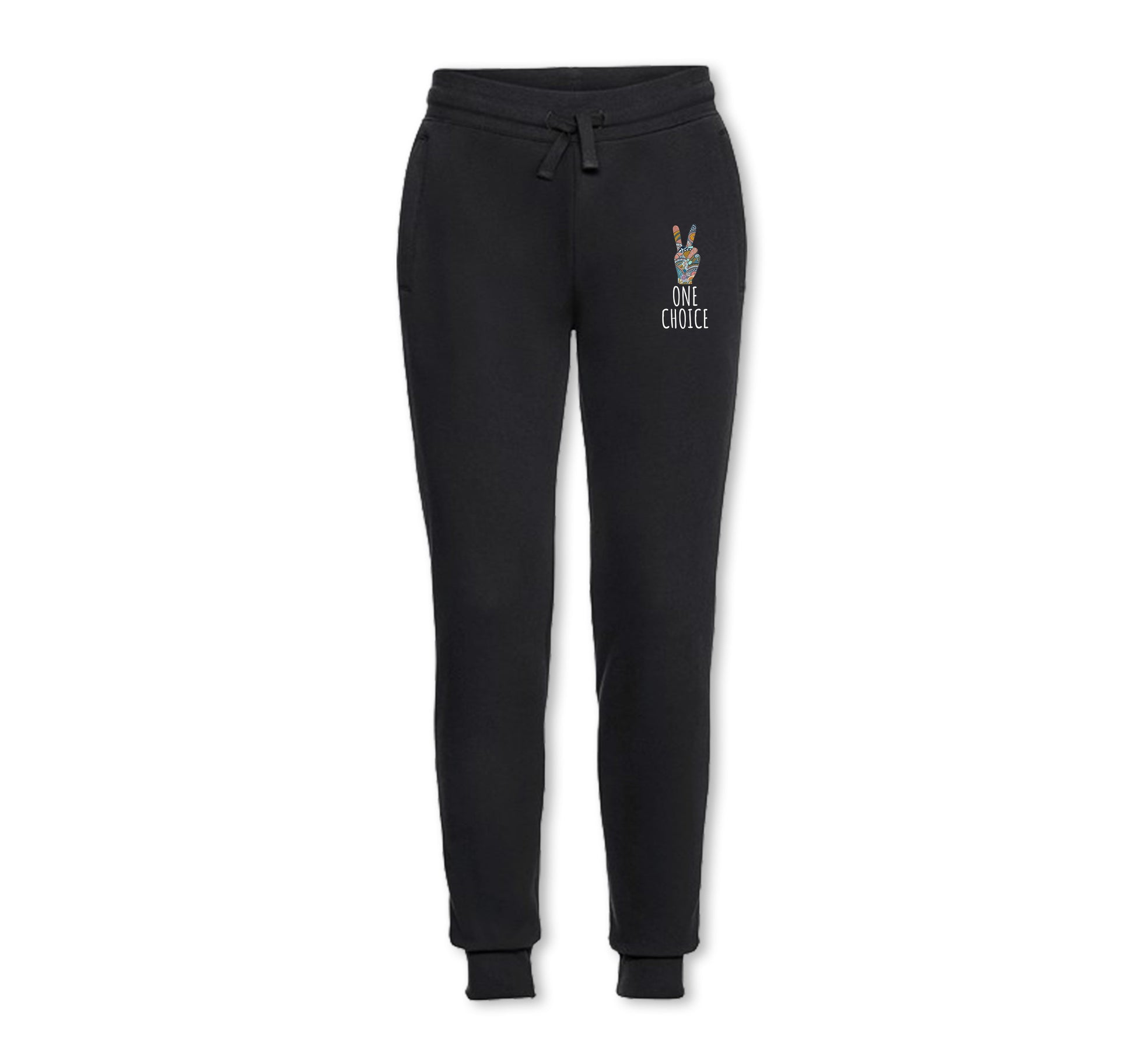 Peace Sign Joggers - Organic Cotton - One Choice Apparel