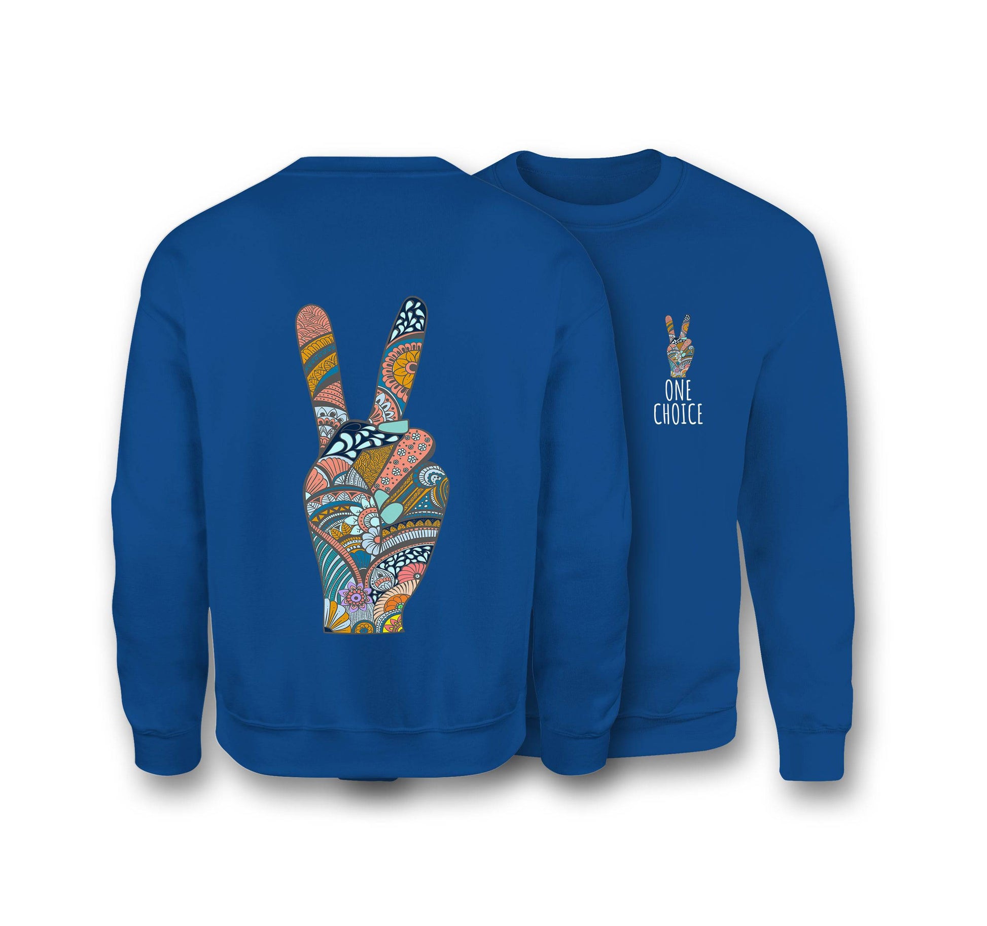 Peace Sign - Organic Cotton Sweatshirt - One Choice Apparel