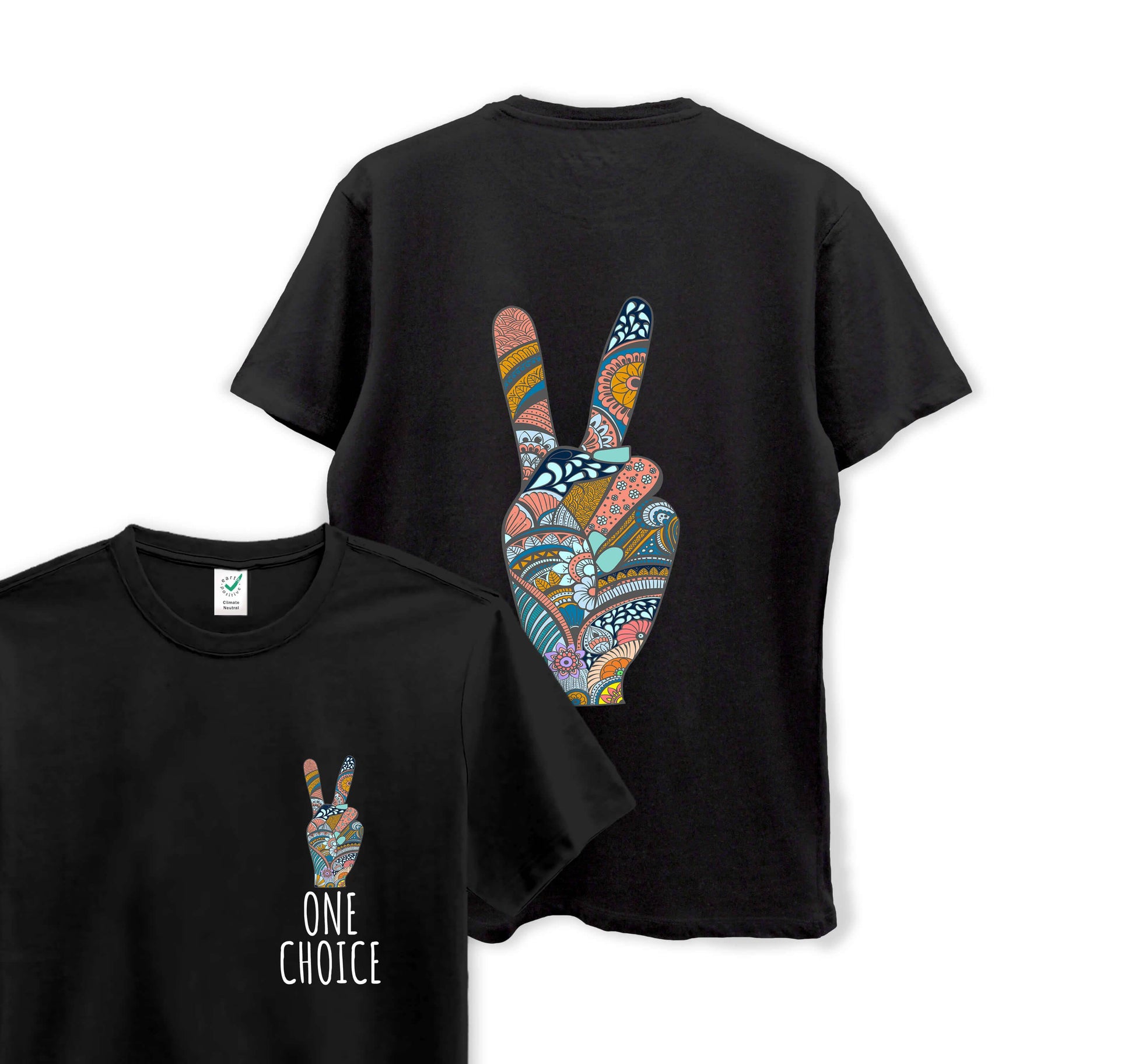 Peace Sign - Organic Cotton Tee - One Choice Apparel