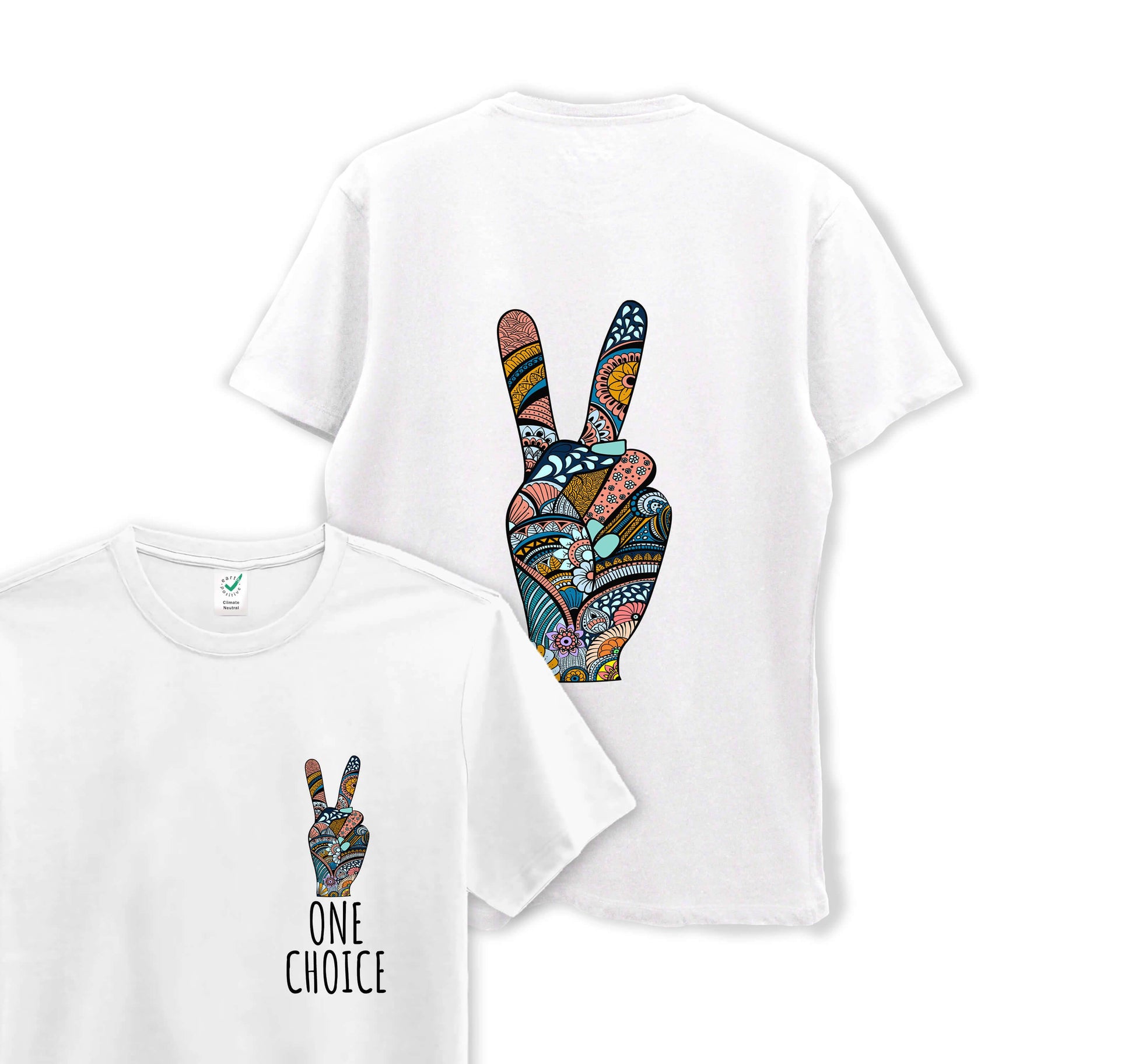 Peace Sign - Organic Cotton Tee - One Choice Apparel