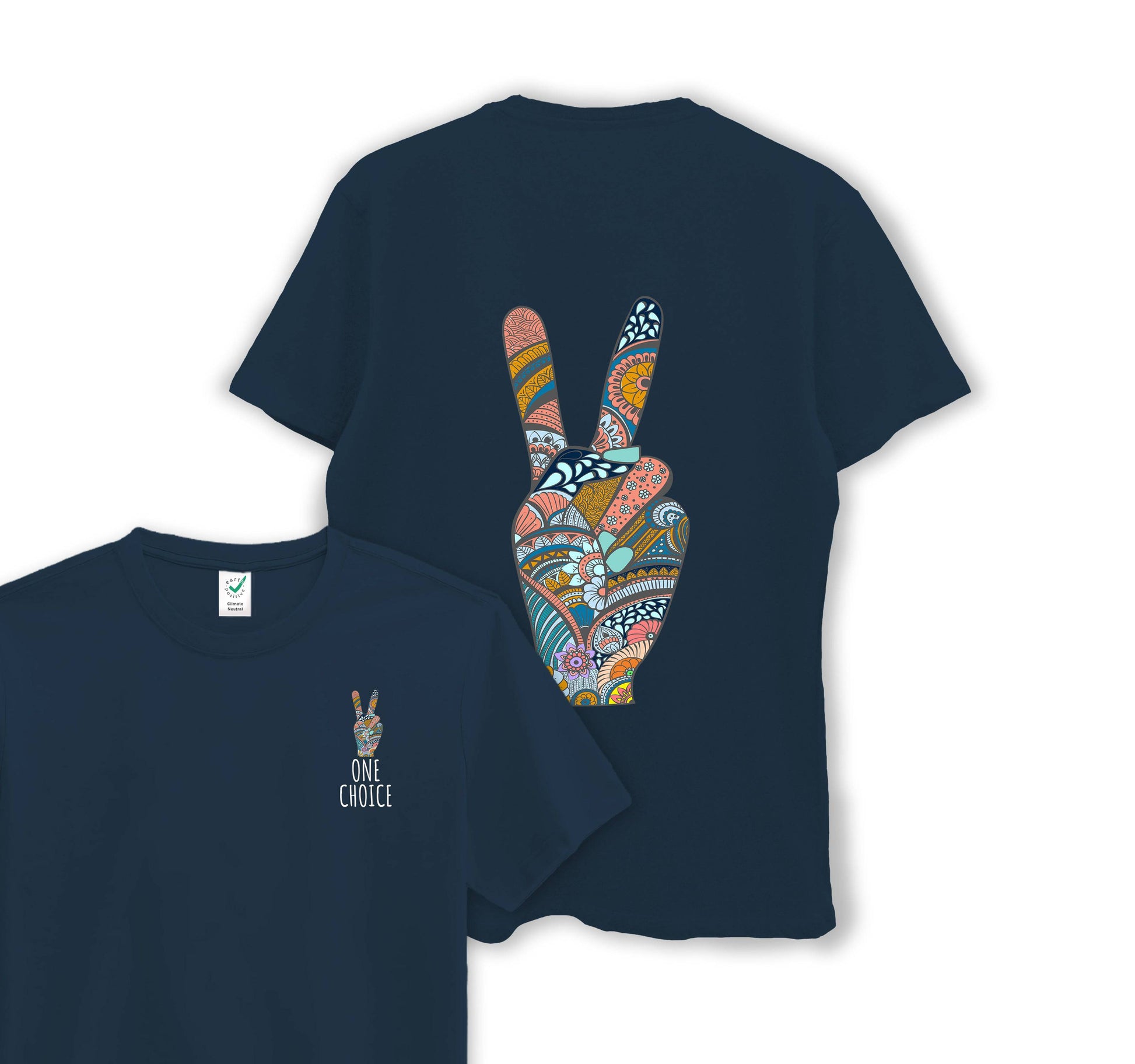 Peace Sign - Organic Cotton Tee - One Choice Apparel
