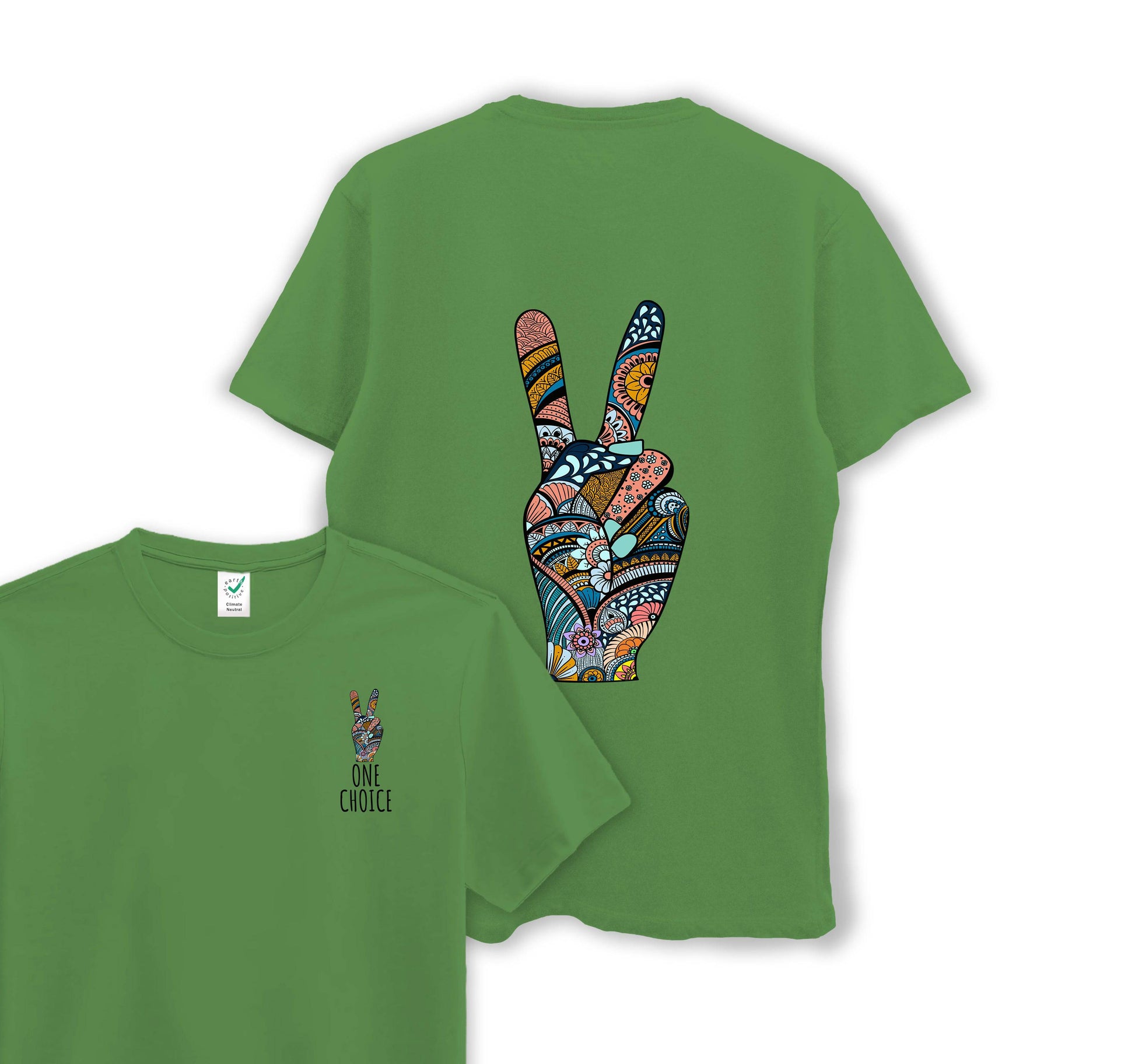 Peace Sign - Organic Cotton Tee - One Choice Apparel