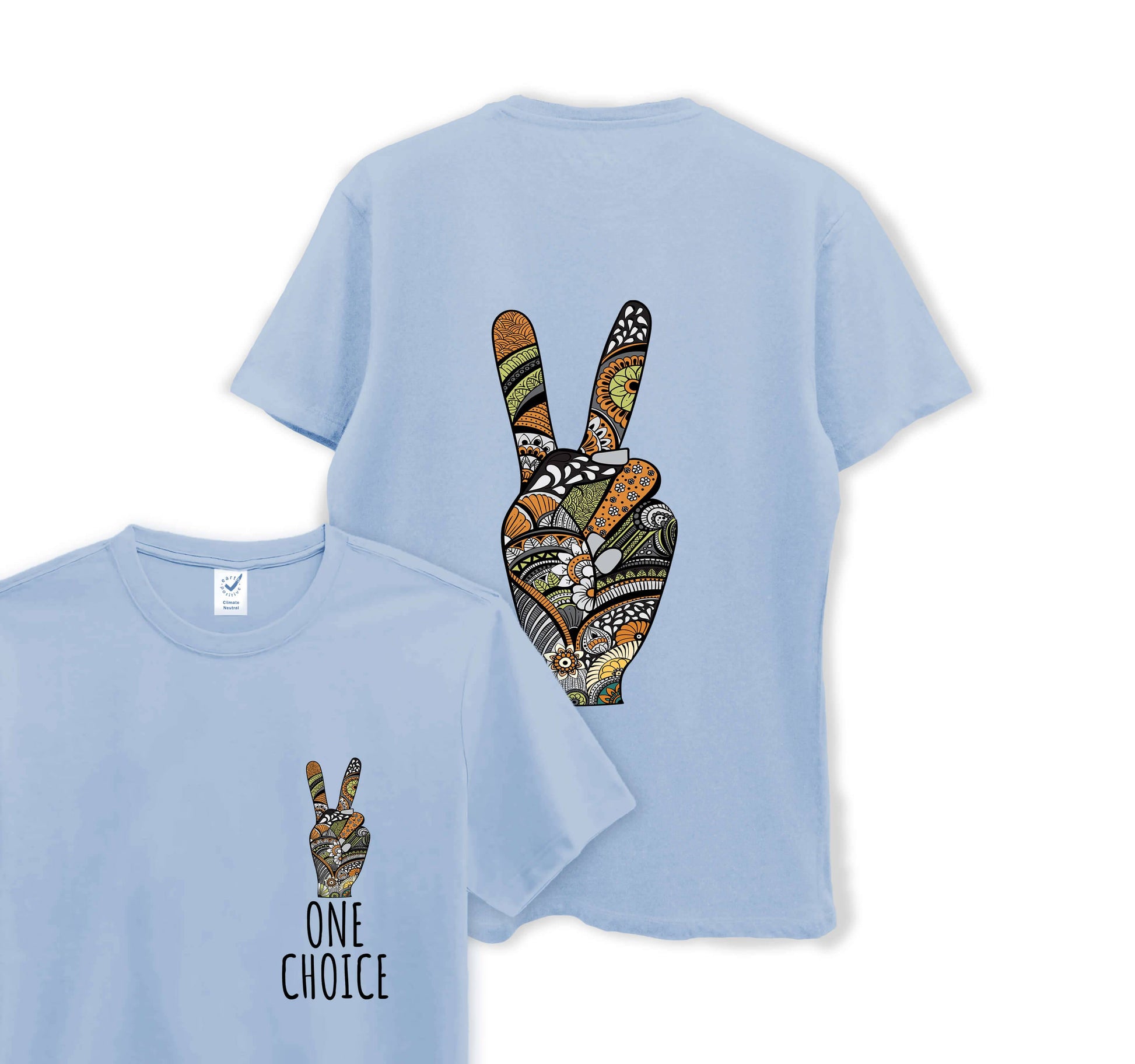 Peace Sign - Organic Cotton Tee - One Choice Apparel
