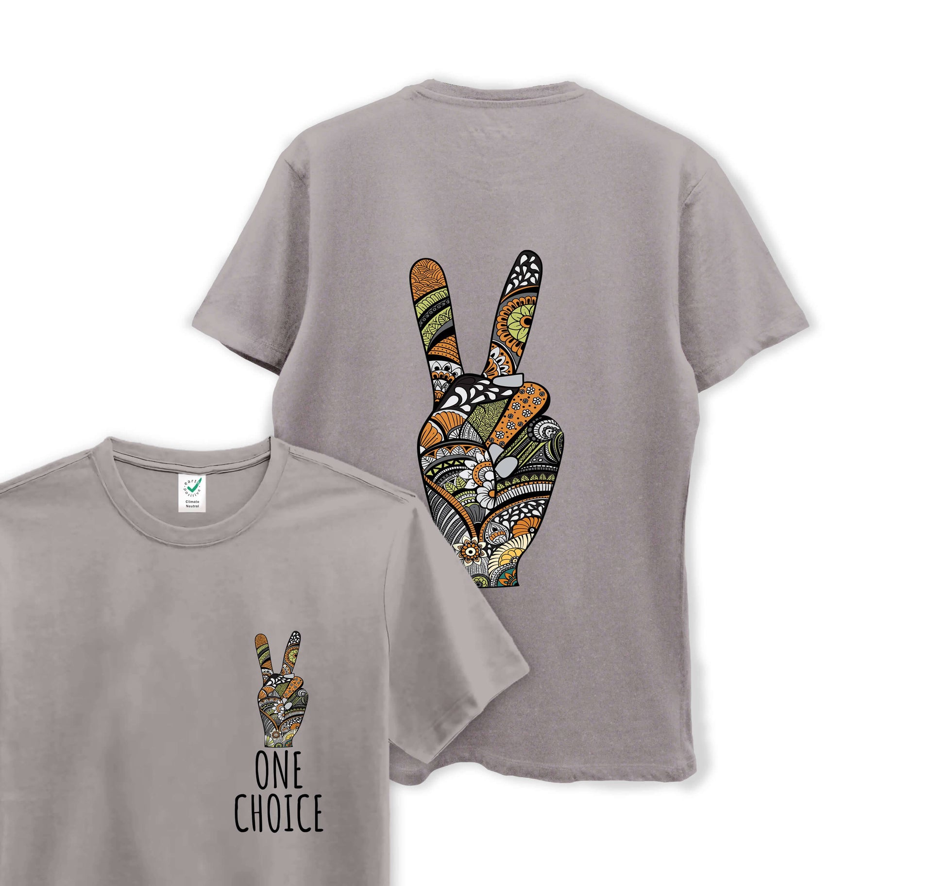 Peace Sign - Organic Cotton Tee - One Choice Apparel