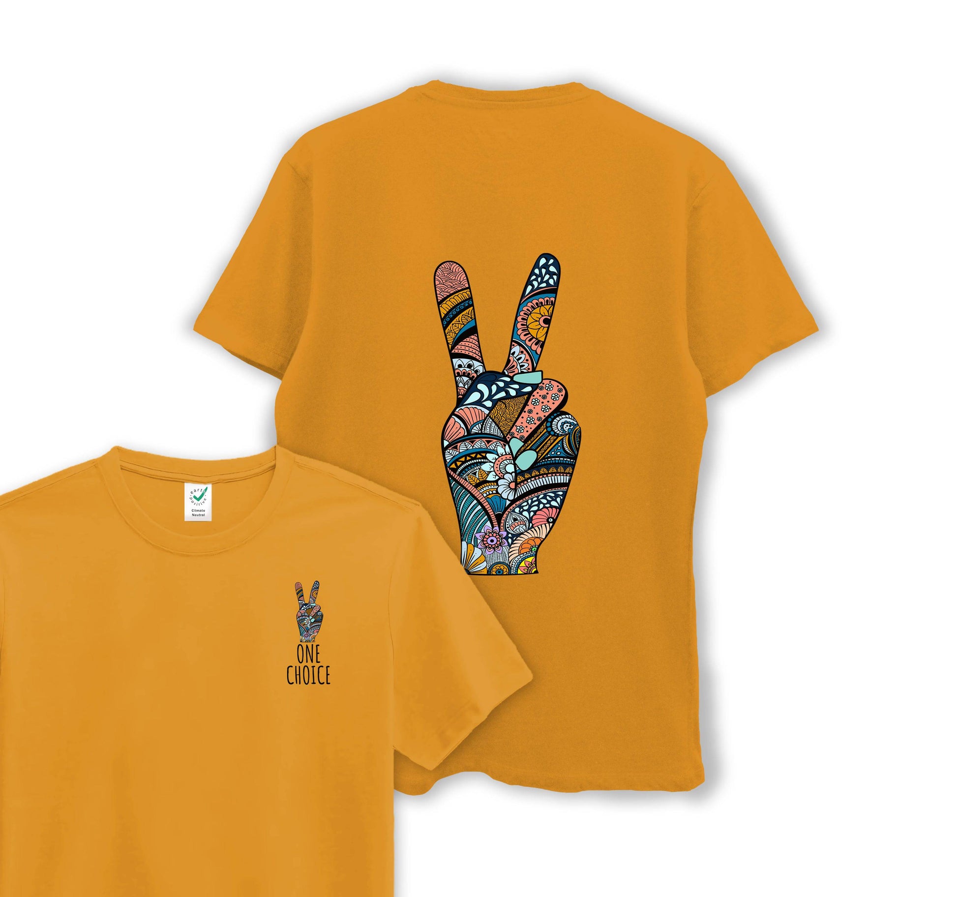 Peace Sign - Organic Cotton Tee - One Choice Apparel