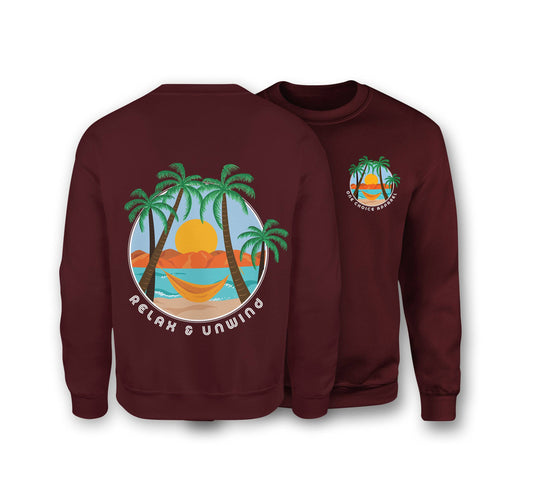 Relax & Unwind Sweatshirt - Organic Cotton Sweatshirt - One Choice Apparel