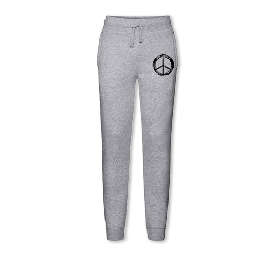 Round Peace Sign Joggers - Organic Cotton - One Choice Apparel