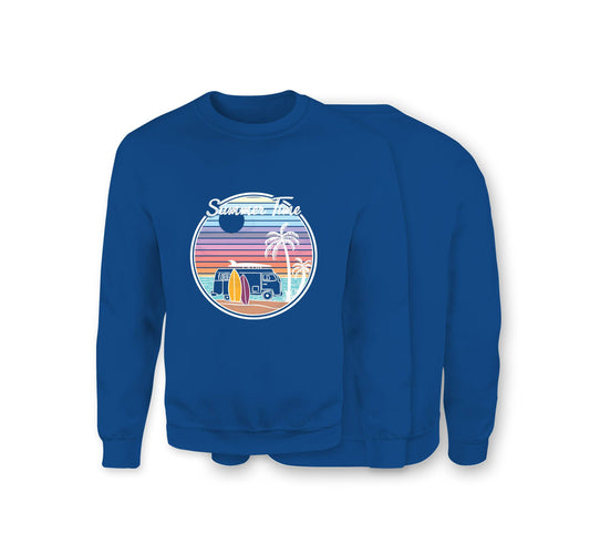 Summer Time Sweatshirt - Organic Cotton Sweatshirt - Front Print - One Choice Apparel