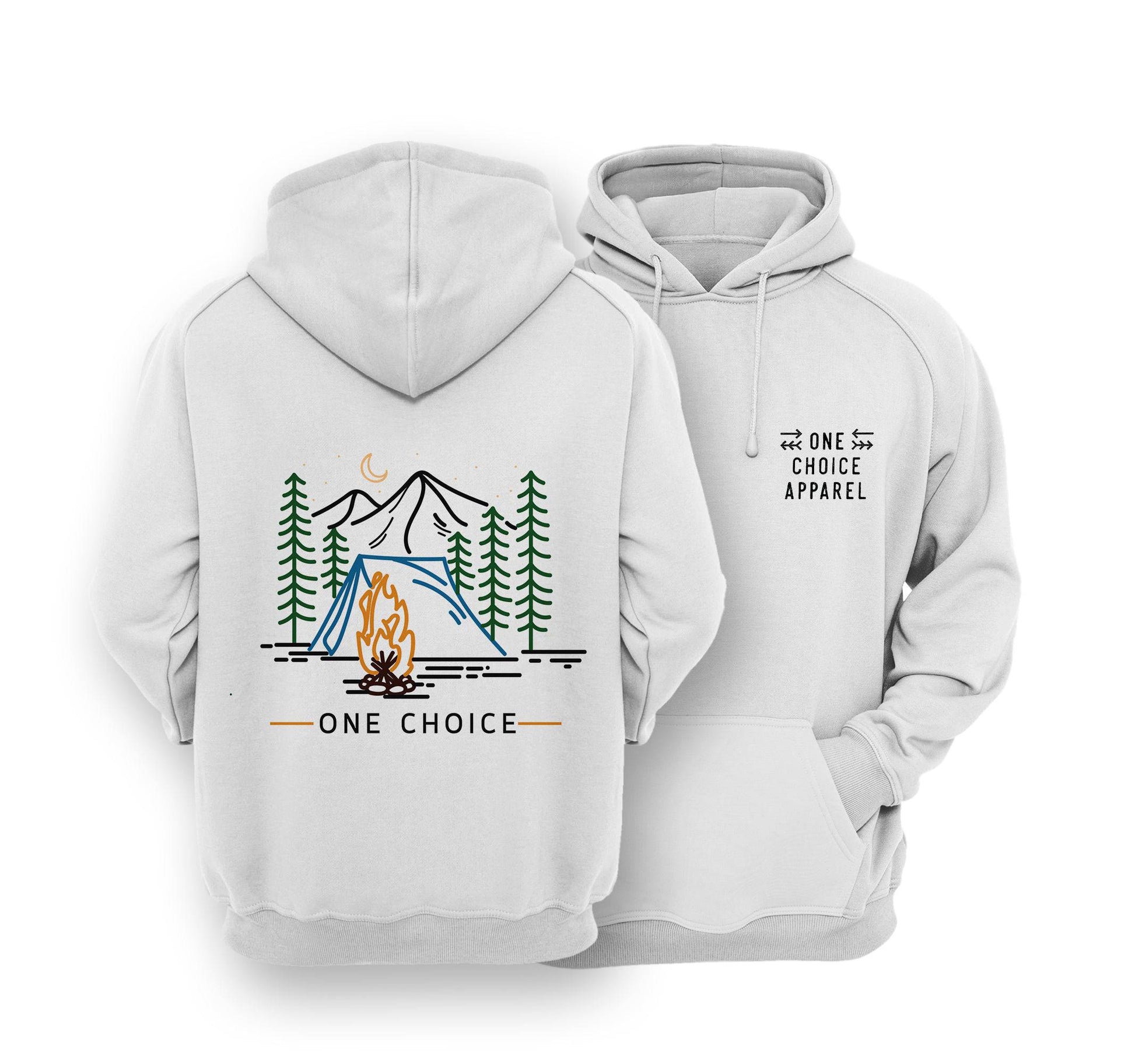 Sustainable Hoodie - Bonfire Scene - One Choice Apparel