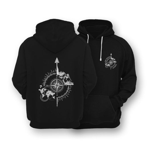 Sustainable Hoodie - Compass - One Choice Apparel