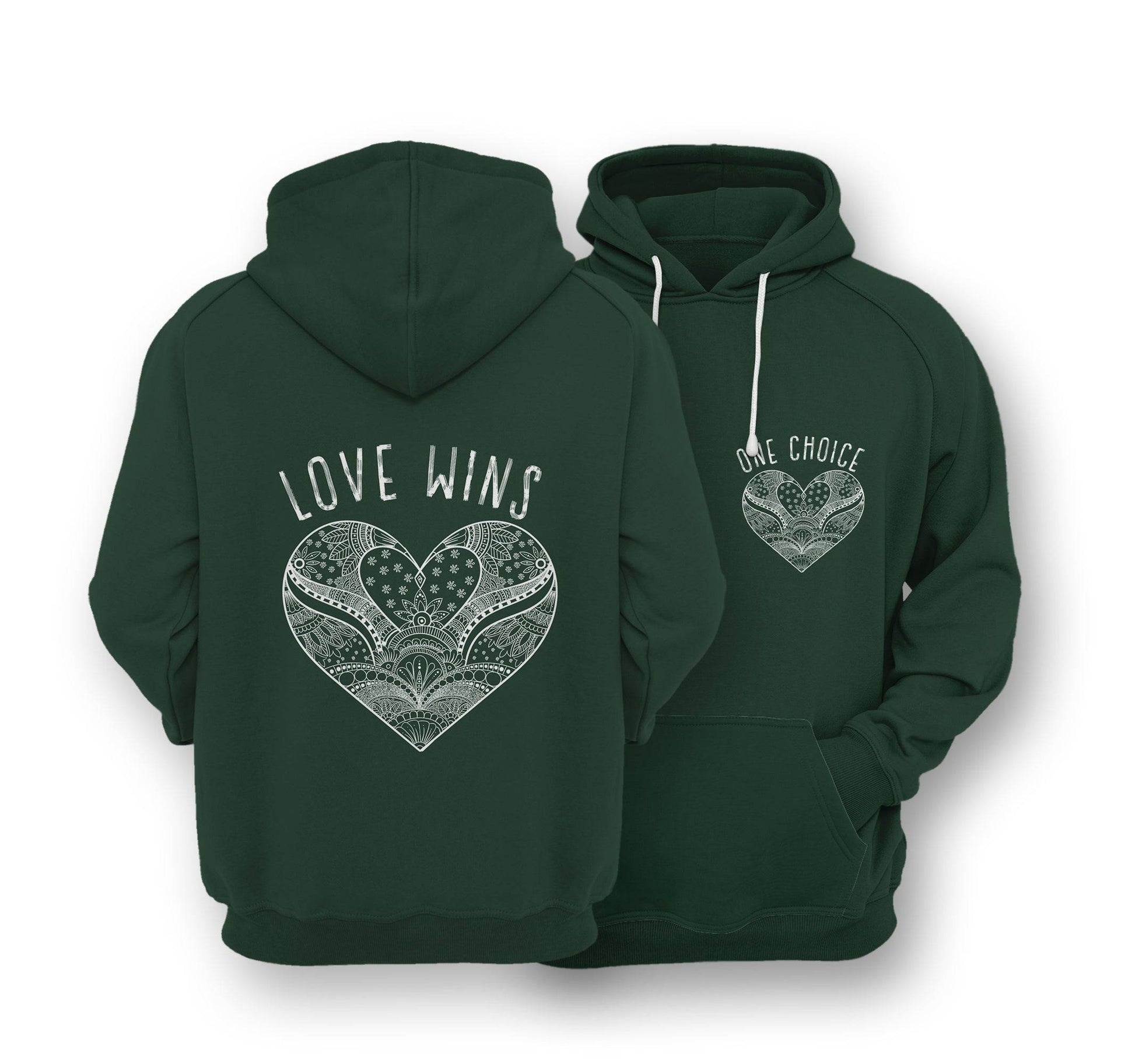 Sustainable Hoodie - Love Wins - One Choice Apparel