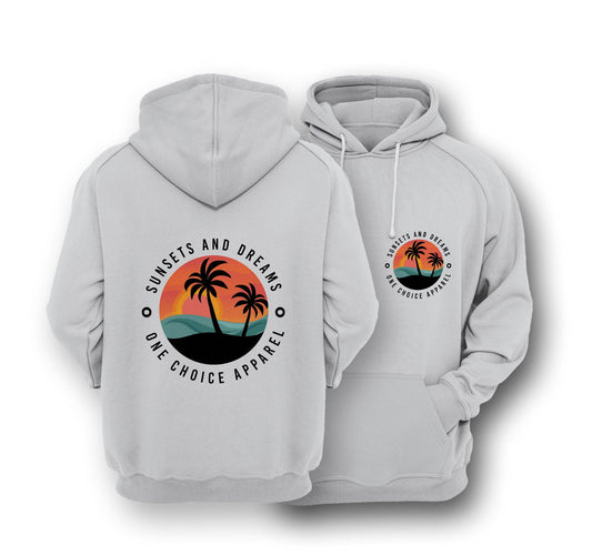 Sustainable Hoodie - Sunsets & Dreams - One Choice Apparel