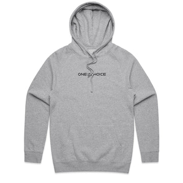 Sustainable Hoodie - Tribe Bar Grey Marl - One Choice Apparel