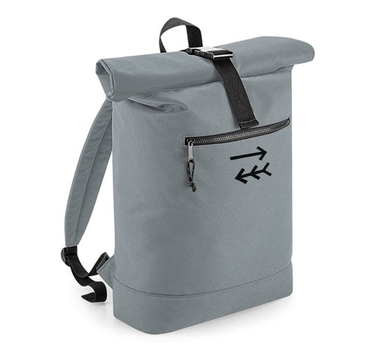 Tribe Core Grey Roll Top Backpack - One Choice Apparel