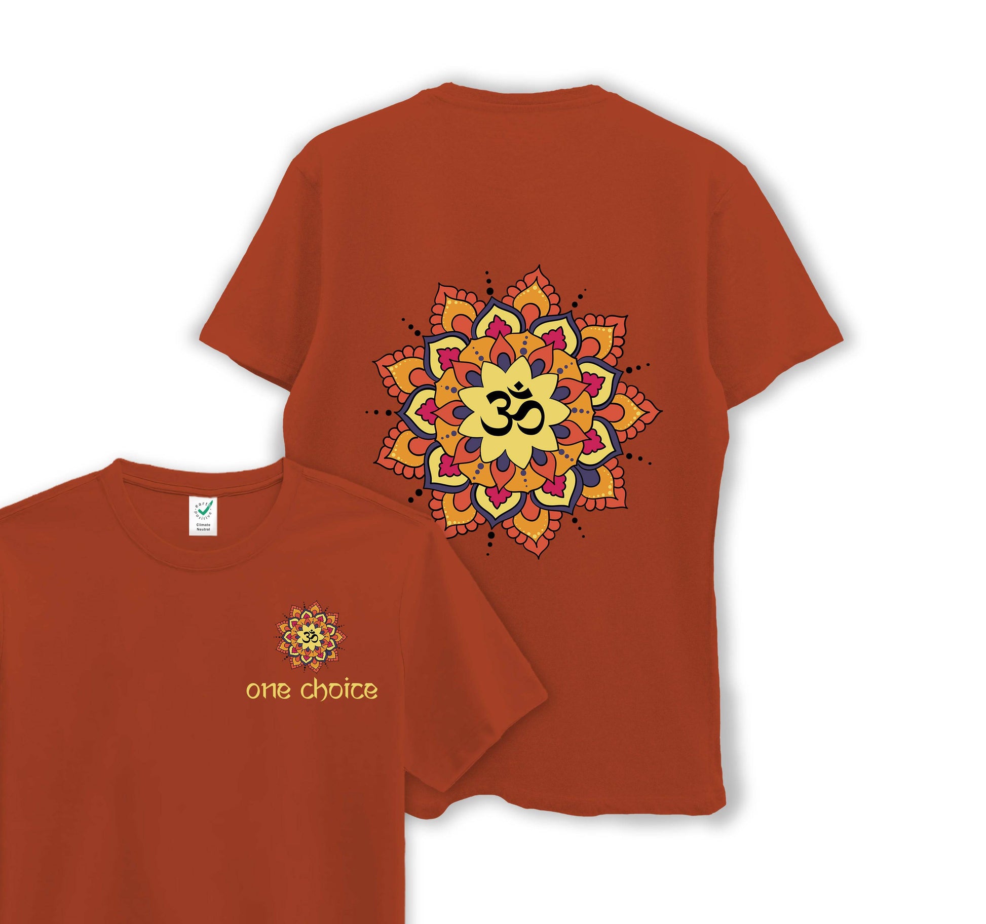 Yoga Mandala - Yoga Collection - Organic Cotton Tee - One Choice Apparel