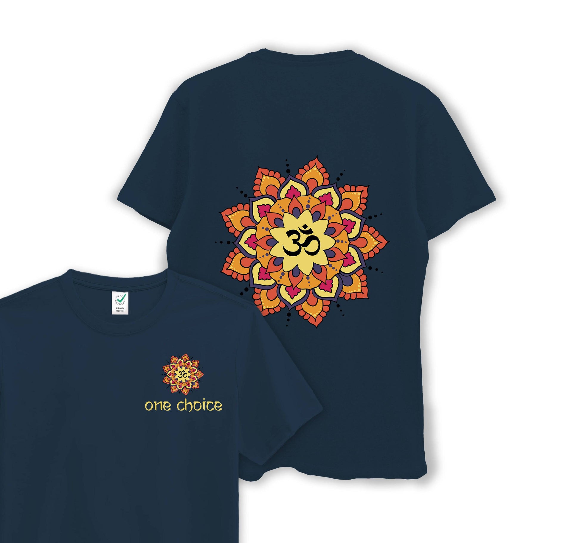 Yoga Mandala - Yoga Collection - Organic Cotton Tee - One Choice Apparel