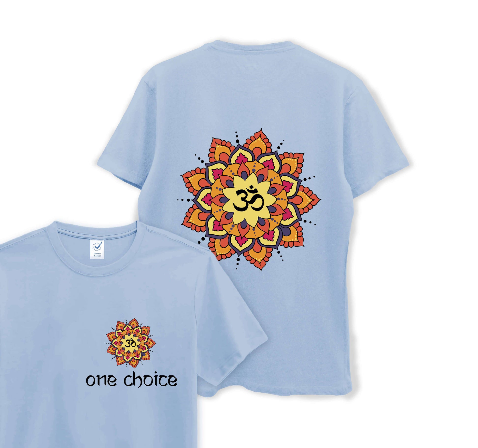 Yoga Mandala - Yoga Collection - Organic Cotton Tee - One Choice Apparel