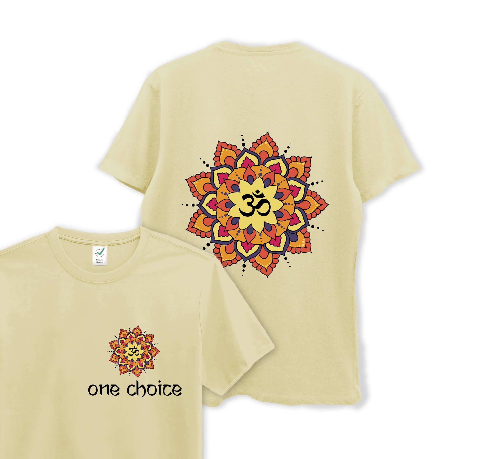 Yoga Mandala - Yoga Collection - Organic Cotton Tee - One Choice Apparel