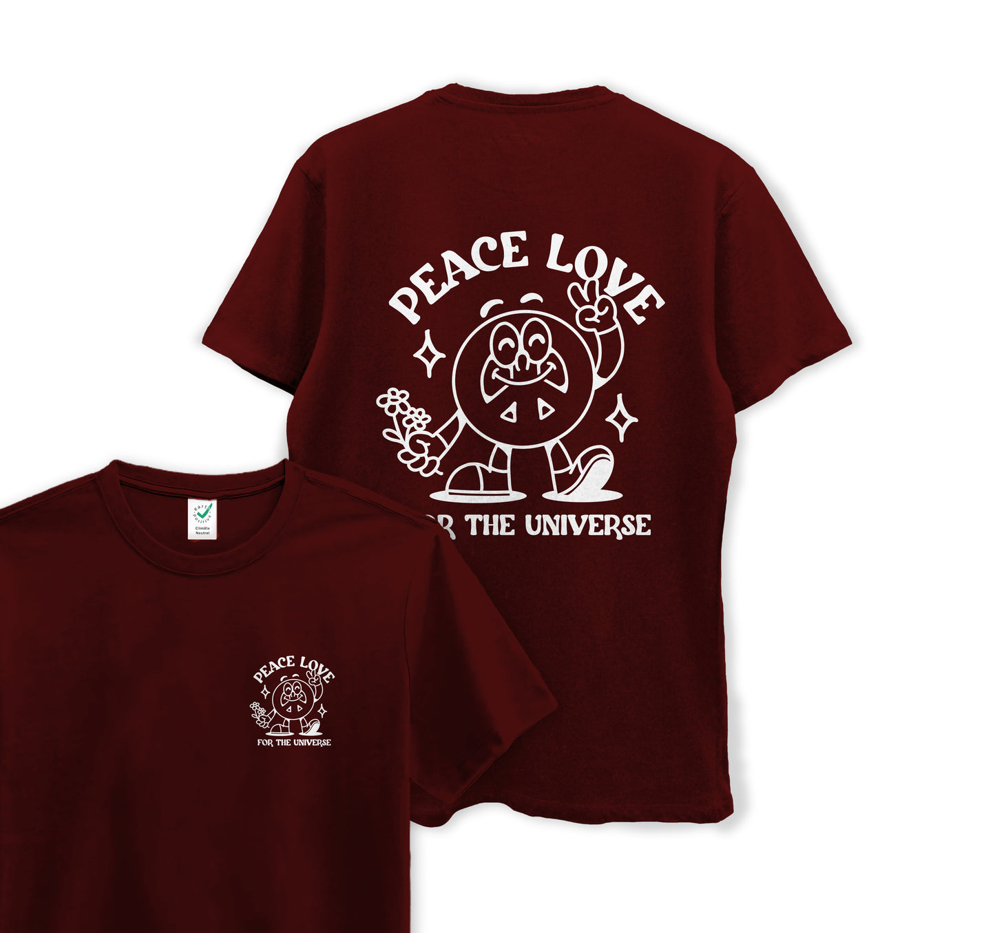 Peace & Love For The Universe - Organic Cotton Tee