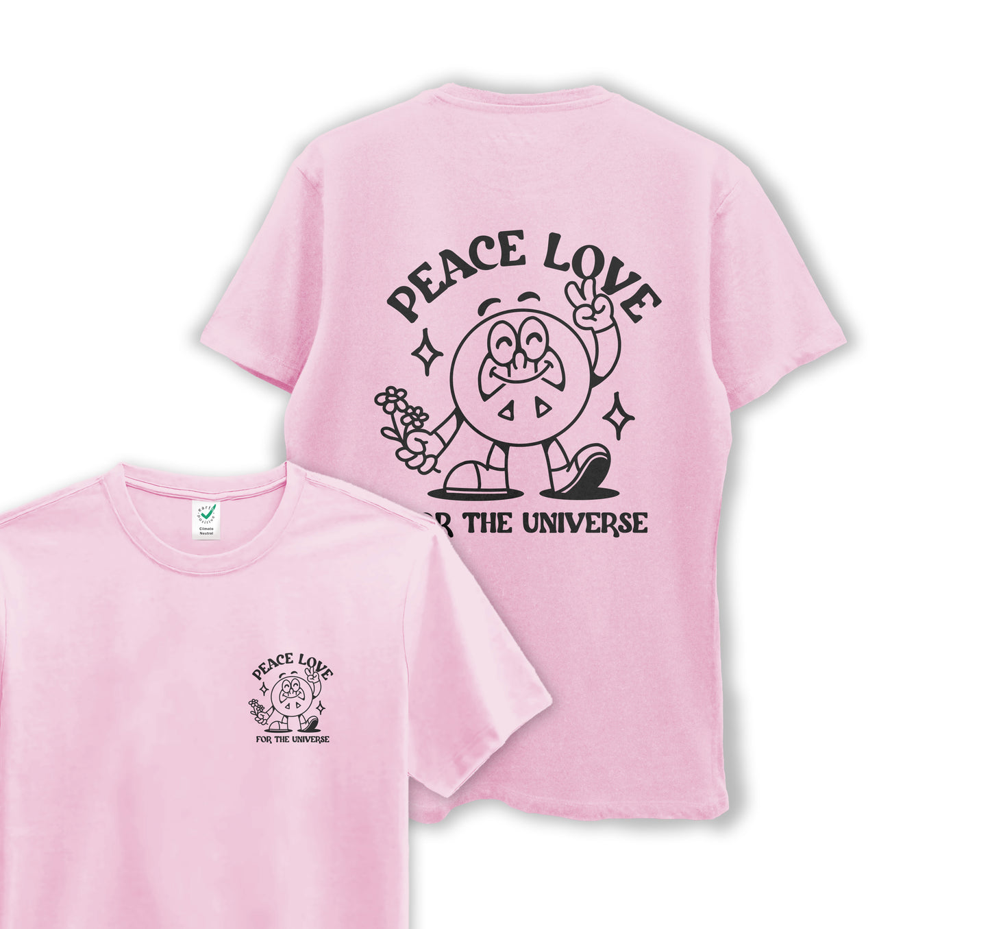 Peace & Love For The Universe - Organic Cotton Tee