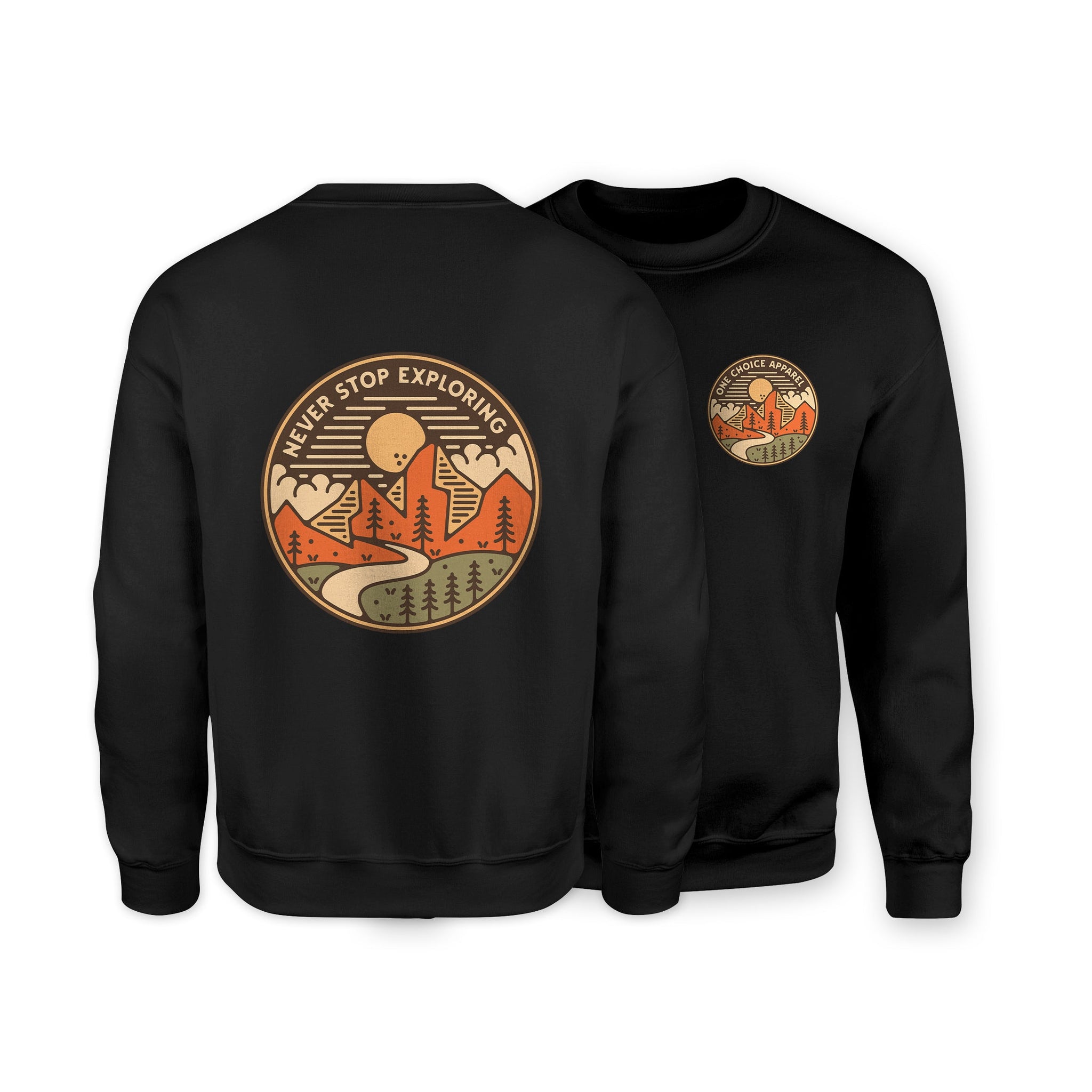 Sustainable Sweatshirt - Never Stop Exploring