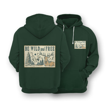 Sustainable Hoodie - Be Wild & Free