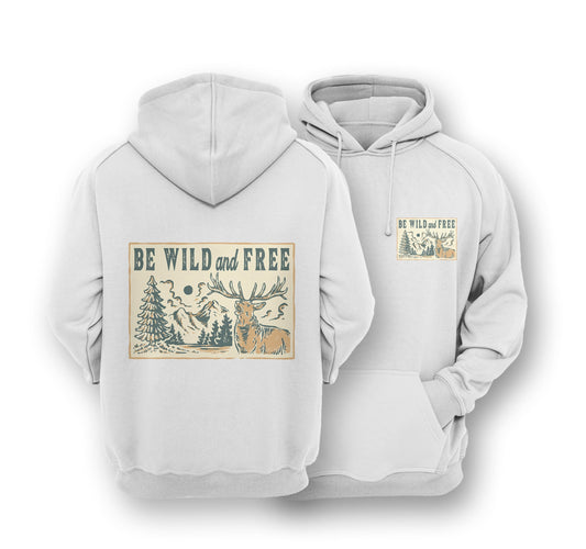 Sustainable Hoodie - Be Wild & Free