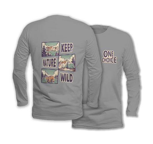 Keep Nature Wild - Long Sleeve Organic Cotton T-Shirt