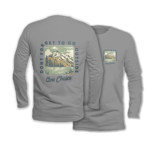 Go Outside - Long Sleeve Organic Cotton T-Shirt