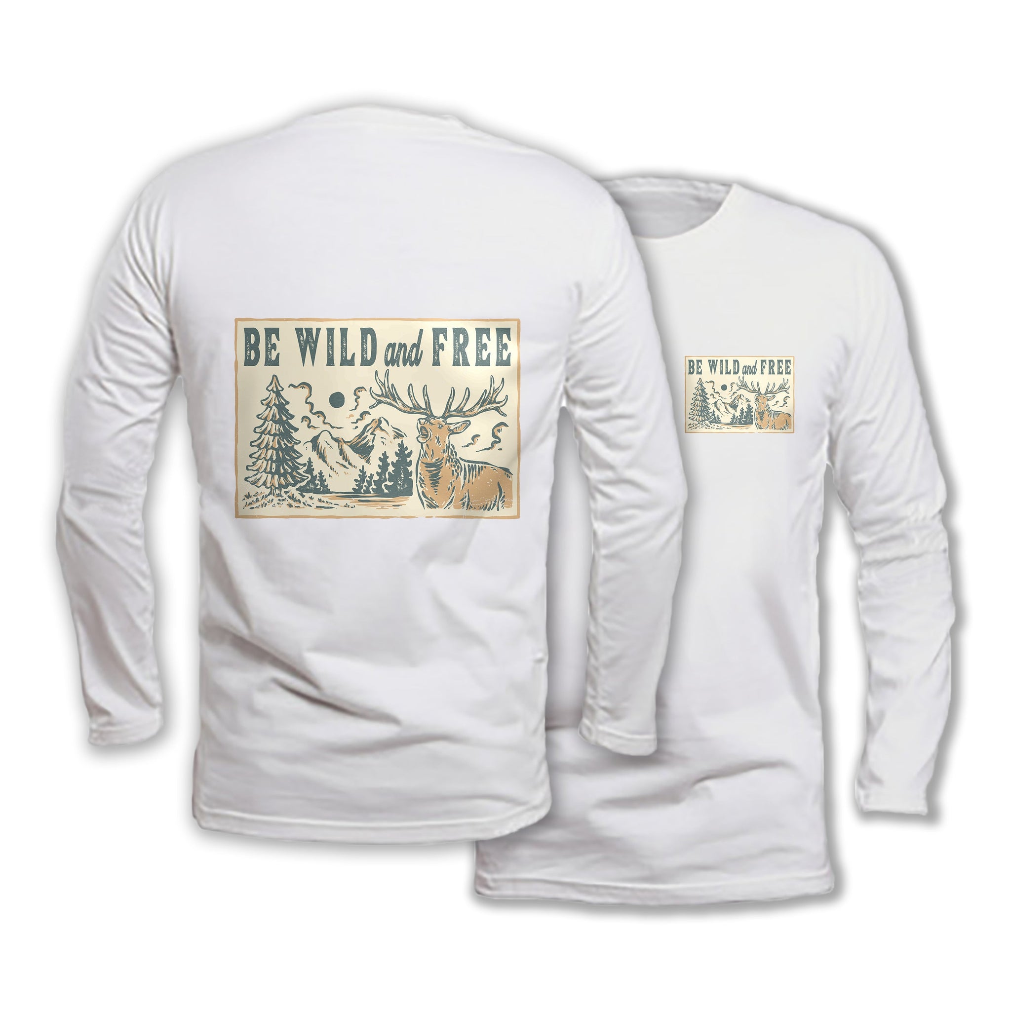 Be Wild & Free - Long Sleeve Organic Cotton T-Shirt