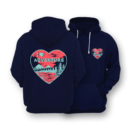 Sustainable Hoodie - I Love Adventure