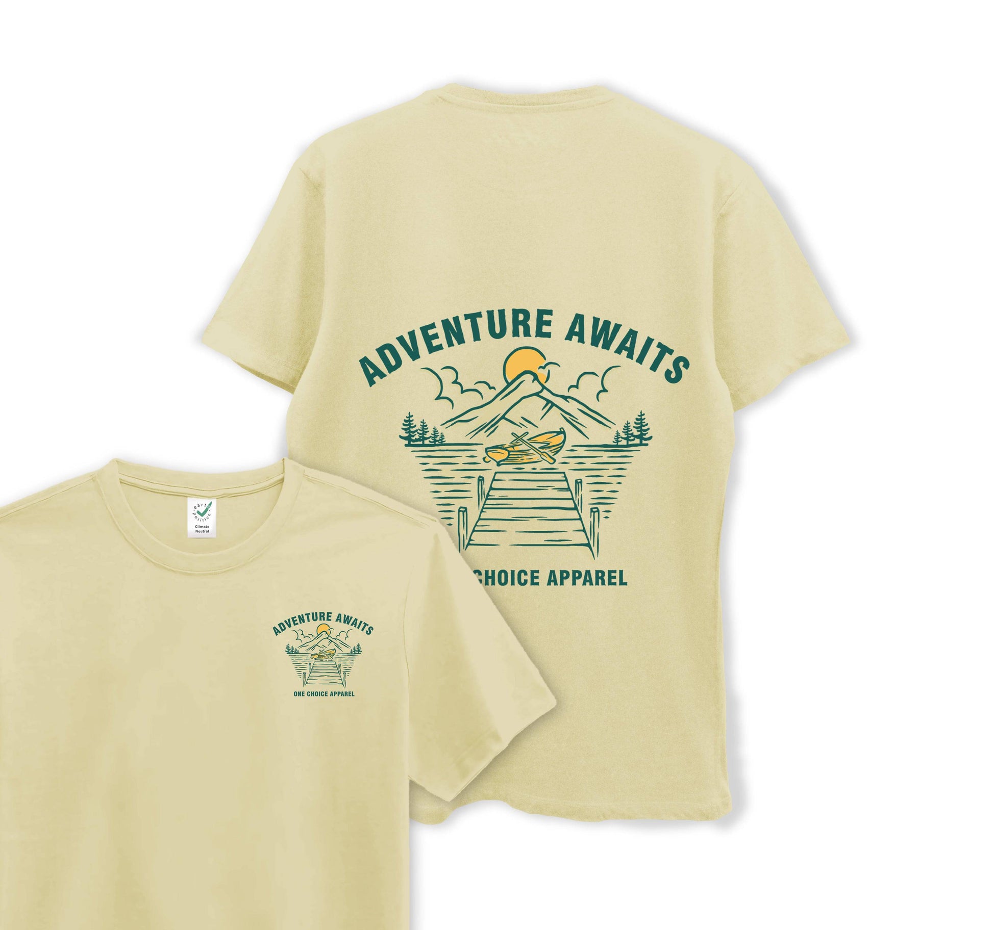 Adventures Ahead - Organic Cotton Tee - One Choice Apparel