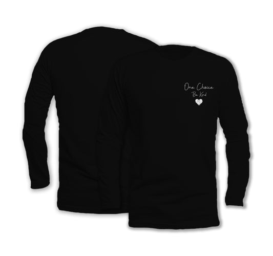 Be Kind - Long Sleeve Organic Cotton T-Shirt - One Choice Apparel