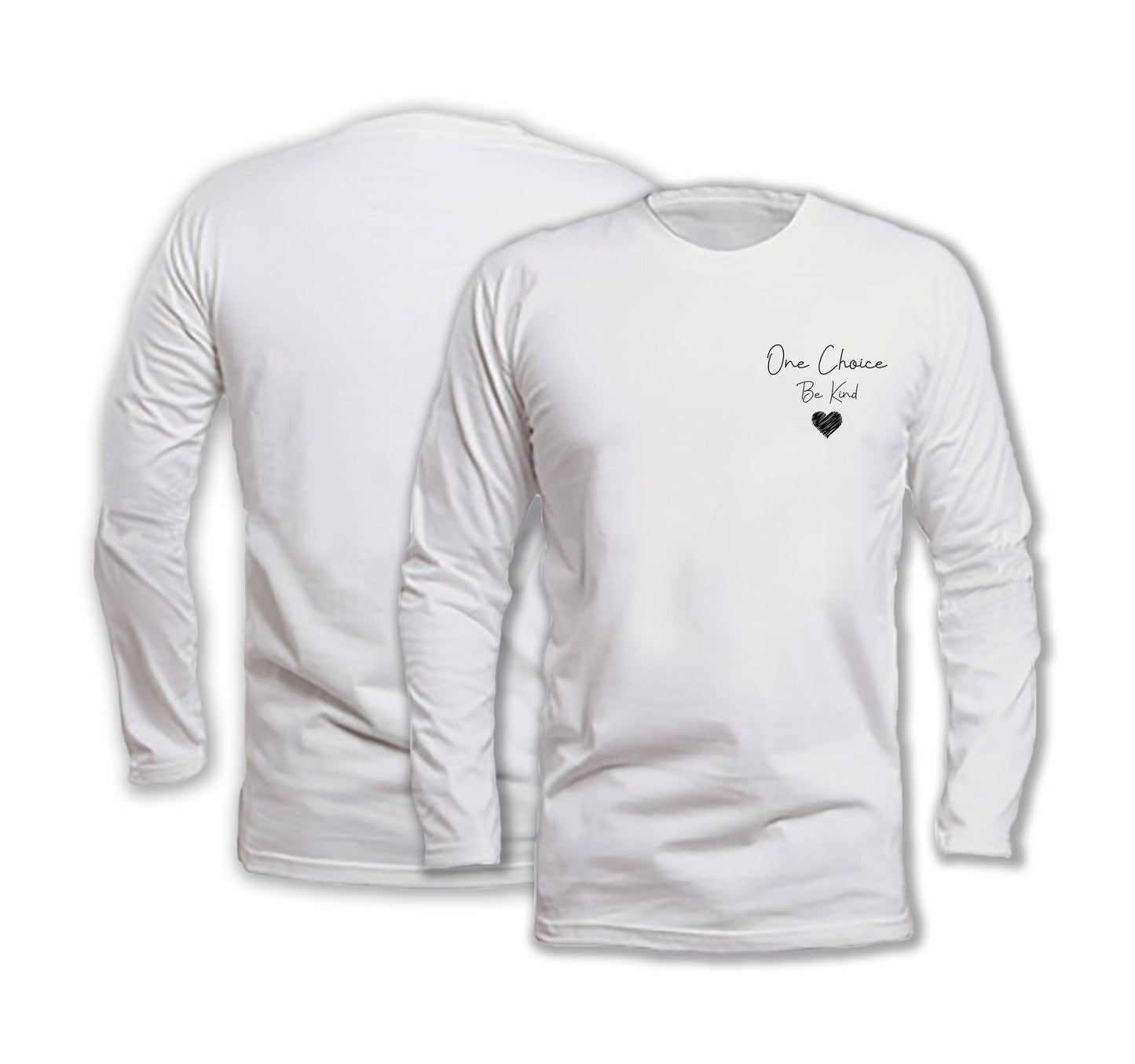 Be Kind - Long Sleeve Organic Cotton T-Shirt - One Choice Apparel